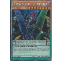 Yugioh DESO-EN018 Abyss Actor - Superstar Secret Rare 1st Edition NM