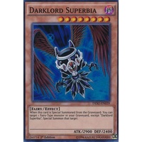 Yugioh DESO-EN039 Darklord Superbia Super Rare 1st Edition