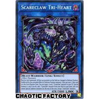 DIFO-EN049 Scareclaw Tri-Heart Secret Rare 1st Edition NM