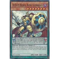 D/D/D Rebel King Leonidas - DOCS-EN098 SUPER RARE 1ST EDITION NM