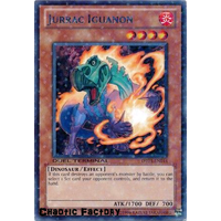 Yugioh DT03-EN014 Jurrac Iguanon Duel Terminal Rare Parallel Rare 1st Edition NM