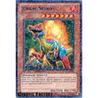 Yugioh DT03-EN016 Jurrac Spinos Duel Terminal Rare Parallel Rare 1st Edition NM