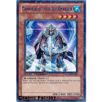 Yugioh DT03-EN026 Samurai of the Ice Barrier Duel Terminal Rare Parallel Rare 1st Edition NM