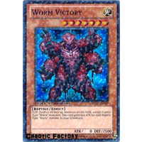 Yugioh DT03-EN032 Worm Victory Duel Terminal Super Parallel Rare 1st Edition NM
