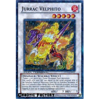 Yugioh DT03-EN037 Jurrac Velphito Duel Terminal Super Parallel Rare 1st Edition NM