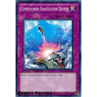 Yugioh DT03-EN046 Compulsory Evacuation Device Duel Terminal Normal Parallel Rare 1st Edition NM