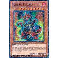 Yugioh DT03-EN067 Jurrac Titano Duel Terminal Super Parallel Rare 1st Edition NM