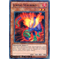 Yugioh DT03-EN069 Jurrac Stauriko Duel Terminal Normal Parallel Rare 1st Edition NM
