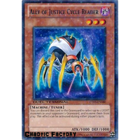 Yugioh DT03-EN080 Ally of Justice Cycle Reader Duel Terminal Rare Parallel Rare 1st Edition NM