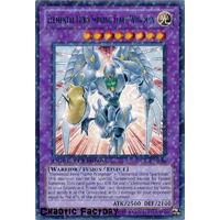 Yugioh DT03-EN086 Elemental Hero Shining Flare Wingman Duel Terminal Rare Parallel Rare 1st Edition NM