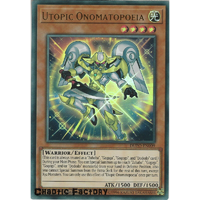 Yugioh DUPO-EN009 Utopic Onomatopeia Ultra Rare 1st Edition NM