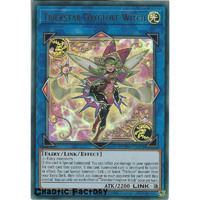 Yugioh DUPO-EN021 Trickstar Foxglove Witch Ultra Rare 1st Edtion NM