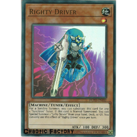 Yugioh DUPO-EN032 Righty Driver Ultra Rare 1st Edtion NM