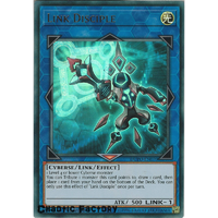 Yugioh DUPO-EN070 Link Disciple Ultra Rare 1st Edtion NM