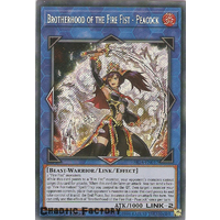 FIGA-EN017 Brotherhood of the Fire Fist - Peacock Secret Rare 1st Edtion NM