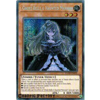 Yugioh FLOD-EN033 Ghost Belle & Haunted Mansion Secret Rare Unlimited Edition NM
