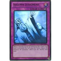 GLD5-EN045 Solemn Judgment Ghost Gold Rare LIMITED EDITION NM