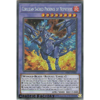 Yugioh HISU-EN006 Cerulean Sacred Phoenix of Nephthys Secret Rare 1st Edition NM