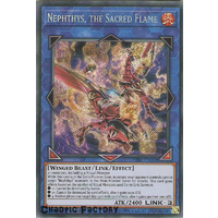 HISU-EN008 Nephthys, the Sacred Flame Secret Rare 1st Edition NM