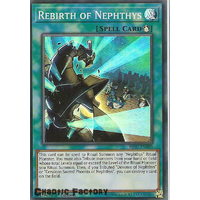 Yugioh HISU-EN009 Rebirth of Nephthys Super Rare 1st Edition NM