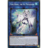 Yugioh HISU-EN037 Yuki-Onna, the Ice Mayakashi Secret Rare 1st Edition NM
