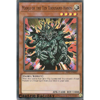 Yugioh HISU-EN047 Manju of the Ten Thousand Hands Super Rare 1st Edition NM