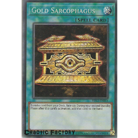 Yugioh HISU-EN051 Gold Sarcophagus Secret Rare 1st Edition NM
