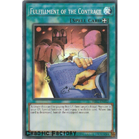 Yugioh HISU-EN052 Fulfillment of the Contract Super Rare 1st Edition NM