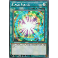 Yugioh HISU-EN057 Flash Fusion Super Rare 1st Edition NM