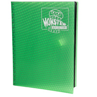 BCW Monster 9 Pocket Binder Album Holofoil Green