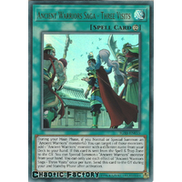 IGAS-EN055 Ancient Warriors Saga - Three Visits Ultra Rare 1st Edition NM