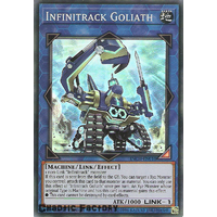 Yugioh INCH-EN010 Infinitrack Goliath Super Rare 1st Edtion NM