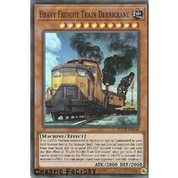 Yugioh INCH-EN046 Heavy Freight Train Derricrane Super Rare 1st Edtion NM