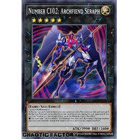 JUSH-EN056 Number C102: Archfiend Seraph Super Rare 1st Edition NM