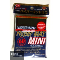 Kmc Sleeves Hyper Mat Mini Black (60 Sleeves/pack) - Mini Size