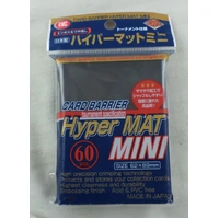 KMC Sleeves Hyper Mat Mini Black (60 Sleeves/pack) - Mini Size