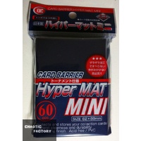 Kmc Sleeves Hyper Mat Mini Blue (60 Sleeves/pack) - Mini Size