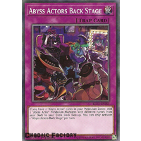 Yugioh LED3-EN055 Abyss Actors Back Stage Common 1st Edition NM