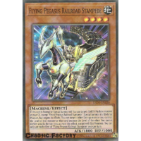 Yugioh LED4-EN036 Flying Pegasus Railroad Stampede Super Rare 1st Edition NM