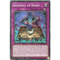 Yugioh LED5-EN005 Sentence of Doom Super Rare 1st edition NM