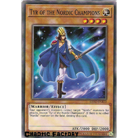 Yugioh LEHD-ENB12 Tyr of the Nordic Champions Common 1st Edition NM
