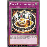 Yugioh LEHD-ENB28 Nordic Relice Megingjord Common 1st Edition NM
