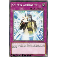 Yugioh LEHD-ENB29 Solemn Authority Common 1st Edition NM