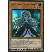 MAGO-EN012 Ghost Belle & Haunted Mansion Premium Gold Rare 1st Edition NM