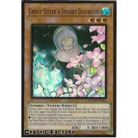 MAGO-EN013 Ghost Sister & Spooky Dogwood Alternate Art Premium Gold Rare 1st Edition NM