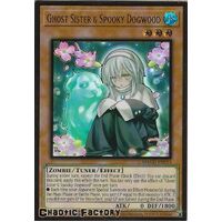 MAGO-EN013 Ghost Sister & Spooky Dogwood Premium Gold Rare 1st Edition NM