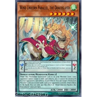 MAMO-EN125 Wind Unicorn Parallel, the Dracoslayer Secret Rare 1st Edition NM