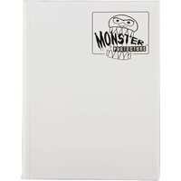 Monster Binder - Matte White with White Pages 9 Pocket Album