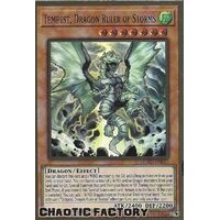 MGED-EN011 Tempest, Dragon Ruler of Storms Premium Gold Rare 1st Edition NM
