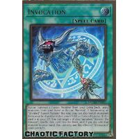 MGED-EN044 Invocation Premium Gold Rare 1st Edition NM